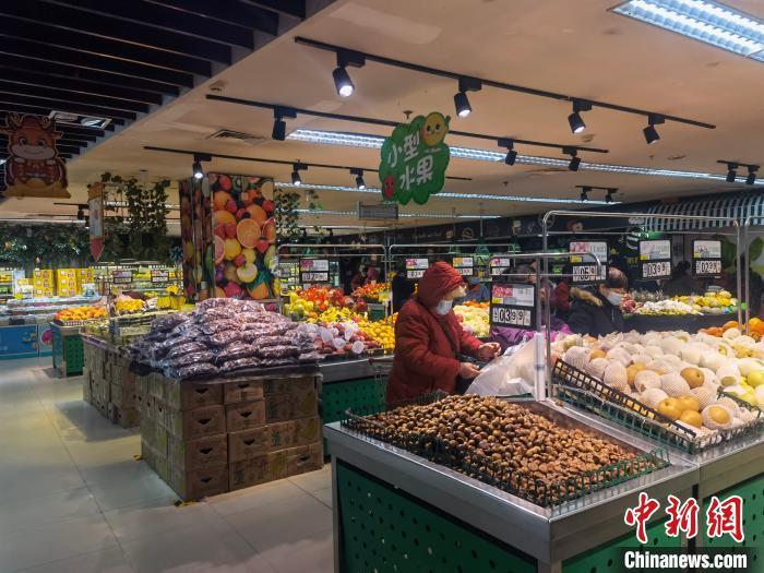 资料图：河北邢台北国超市。　张鹏翔 摄
