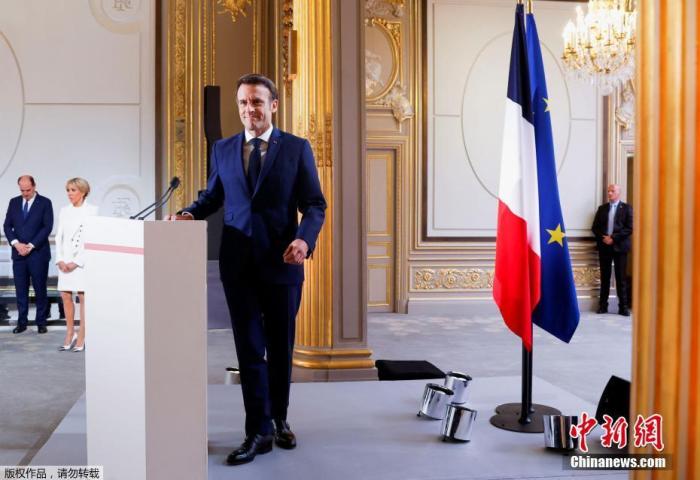 资料图：法国总统马克龙。